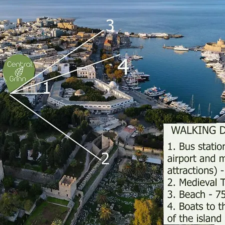 Central Grinn-In The Heart Of Rhodes,New&Stylish! Rhodes City Exterior photo
